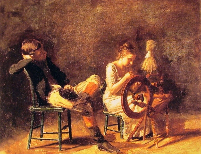 Wikioo.org – L'Encyclopédie des Beaux Arts - Peinture, Oeuvre de Thomas Eakins - The Courtship