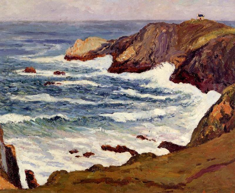 Wikioo.org - The Encyclopedia of Fine Arts - Painting, Artwork by Maxime Emile Louis Maufra - The Cove at Cape Suzon