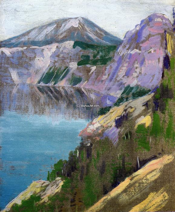 Wikioo.org – L'Encyclopédie des Beaux Arts - Peinture, Oeuvre de Arthur Wesley Dow - lac de cratère