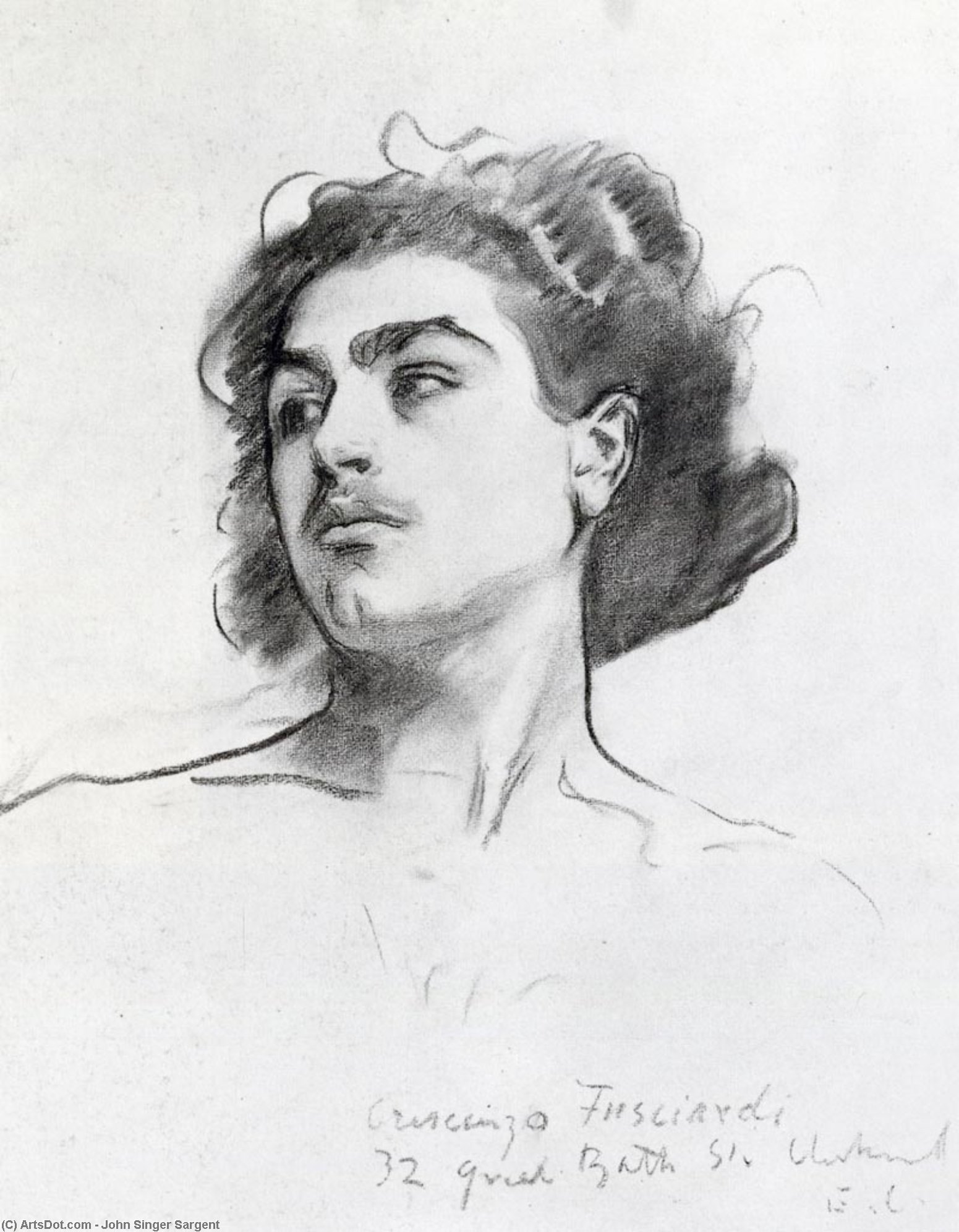 Wikioo.org - The Encyclopedia of Fine Arts - Painting, Artwork by John Singer Sargent - Crescenzo Fusciardi