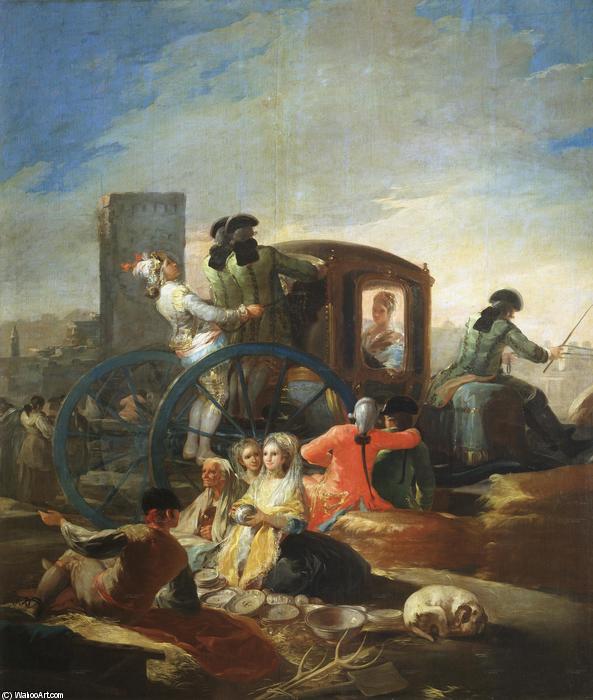 Wikioo.org – L'Encyclopédie des Beaux Arts - Peinture, Oeuvre de Francisco De Goya - Le vendeur Vaisselle
