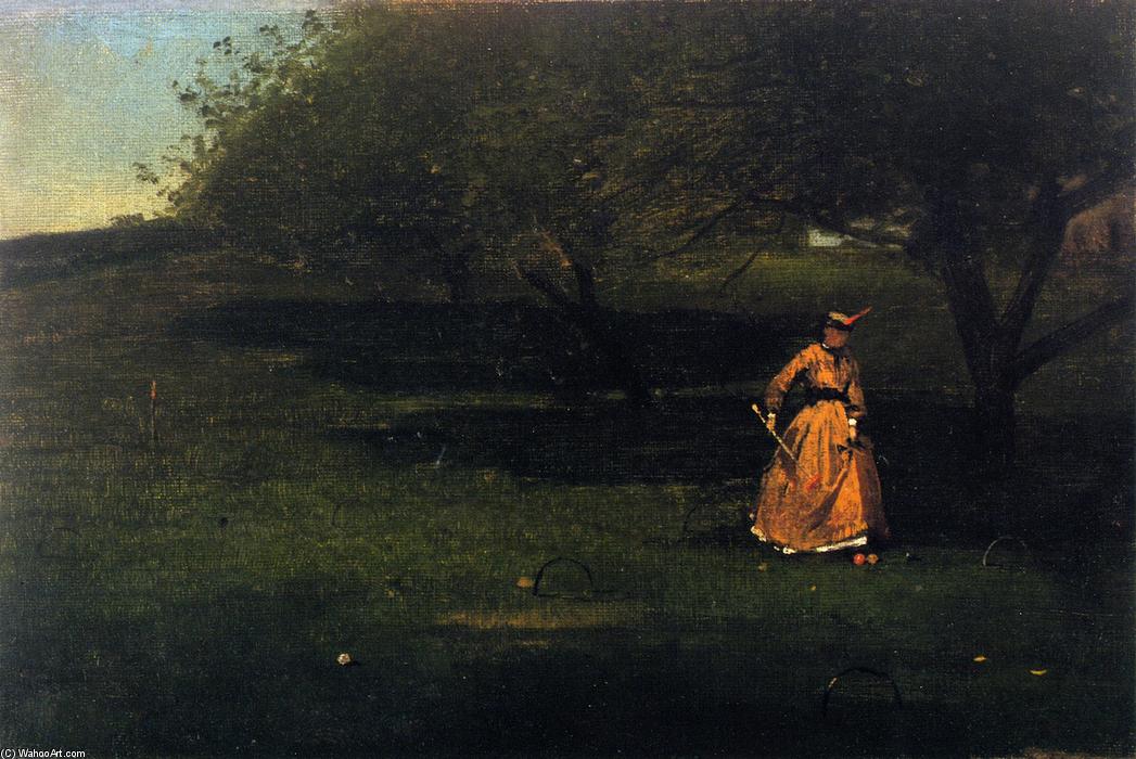 Wikioo.org - The Encyclopedia of Fine Arts - Painting, Artwork by Winslow Homer - Croquet Player