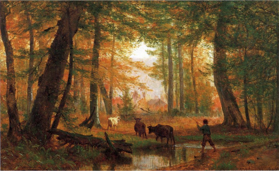 Wikioo.org – L'Encyclopédie des Beaux Arts - Peinture, Oeuvre de Andrew Melrose - Traverser le ruisseau