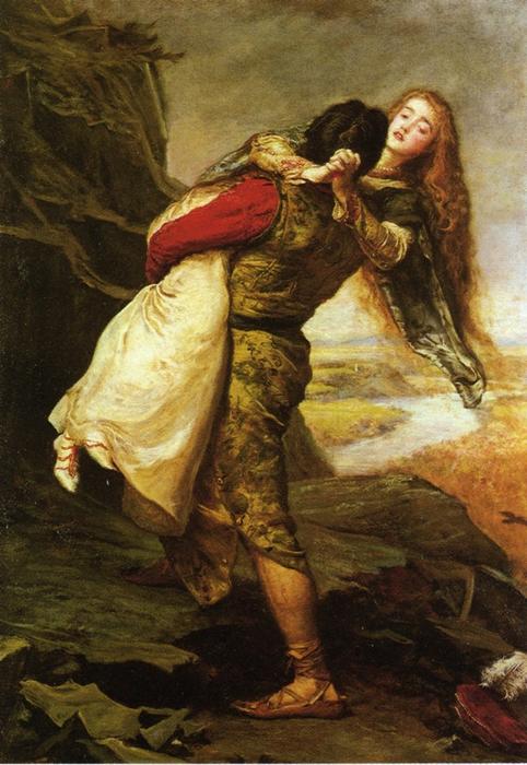 WikiOO.org - Encyclopedia of Fine Arts - Malba, Artwork John Everett Millais - The Crown of Love