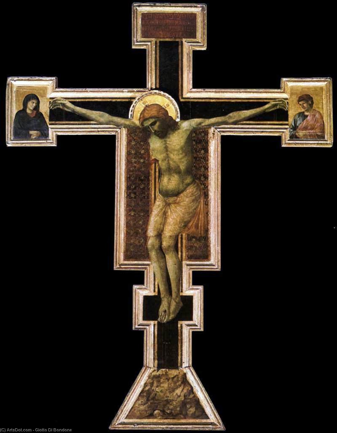 WikiOO.org - Güzel Sanatlar Ansiklopedisi - Resim, Resimler Giotto Di Bondone - Crucifix