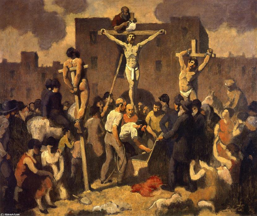WikiOO.org - Encyclopedia of Fine Arts - Maalaus, taideteos Robert Spencer - Crucifixion