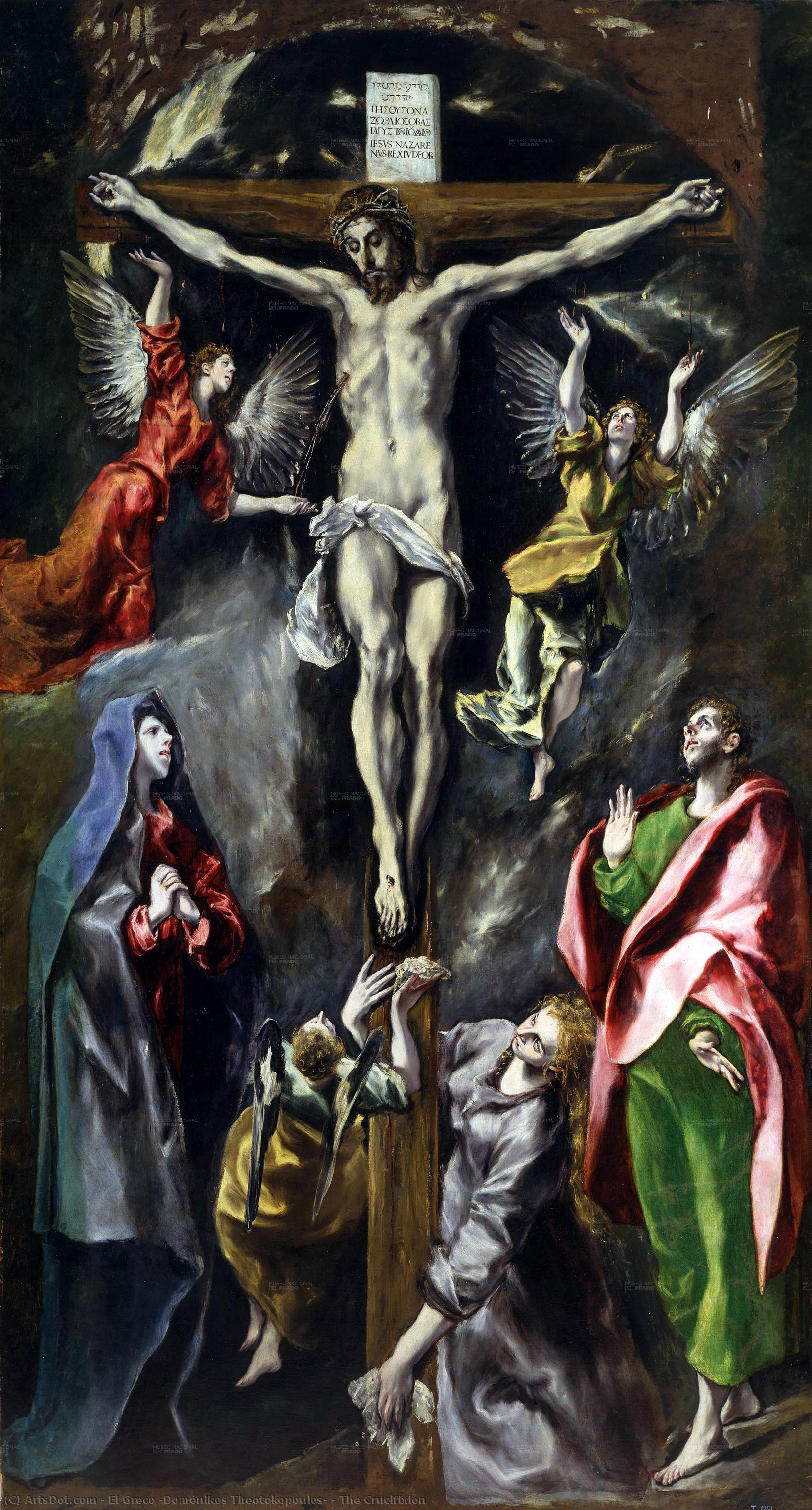 Wikioo.org - The Encyclopedia of Fine Arts - Painting, Artwork by El Greco (Doménikos Theotokopoulos) - The Crucifixion