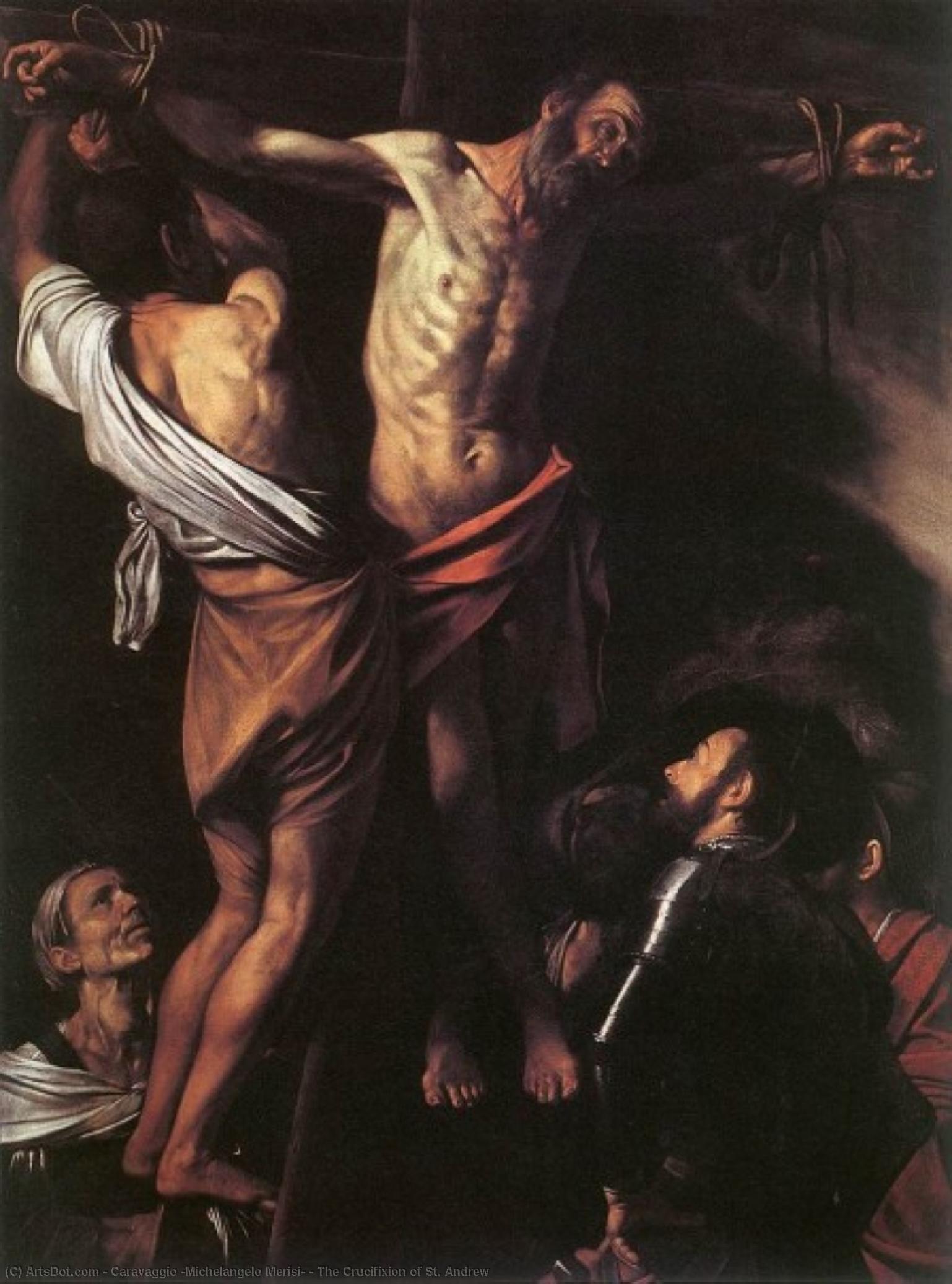 Wikioo.org – L'Enciclopedia delle Belle Arti - Pittura, Opere di Caravaggio (Michelangelo Merisi) - la crocifissione di  Cattedrale di St  Andrea