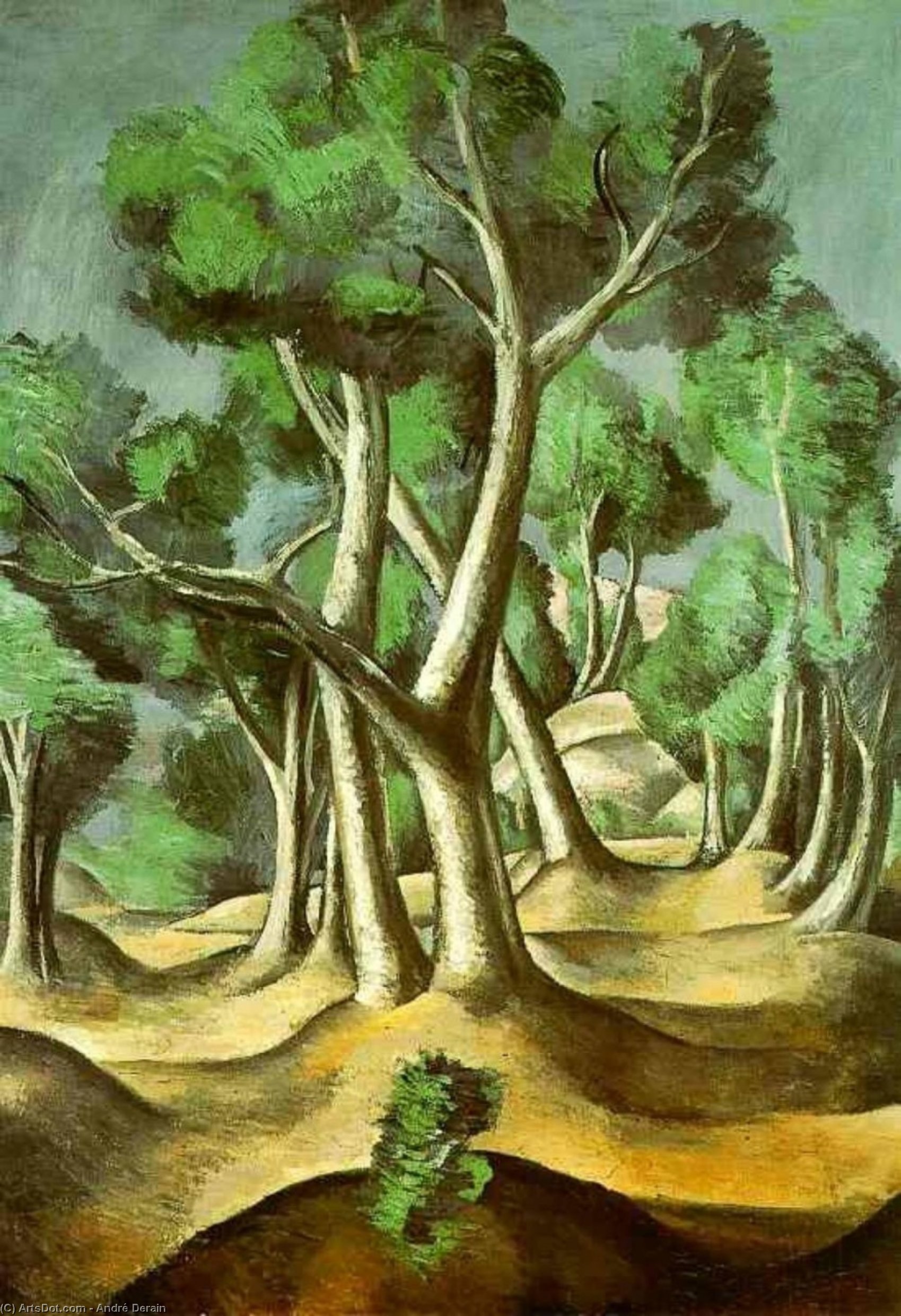 Wikioo.org - The Encyclopedia of Fine Arts - Painting, Artwork by André Derain - Cubist grove