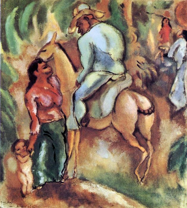 Wikioo.org - The Encyclopedia of Fine Arts - Painting, Artwork by Julius Mordecai Pincas - Cuban Rider