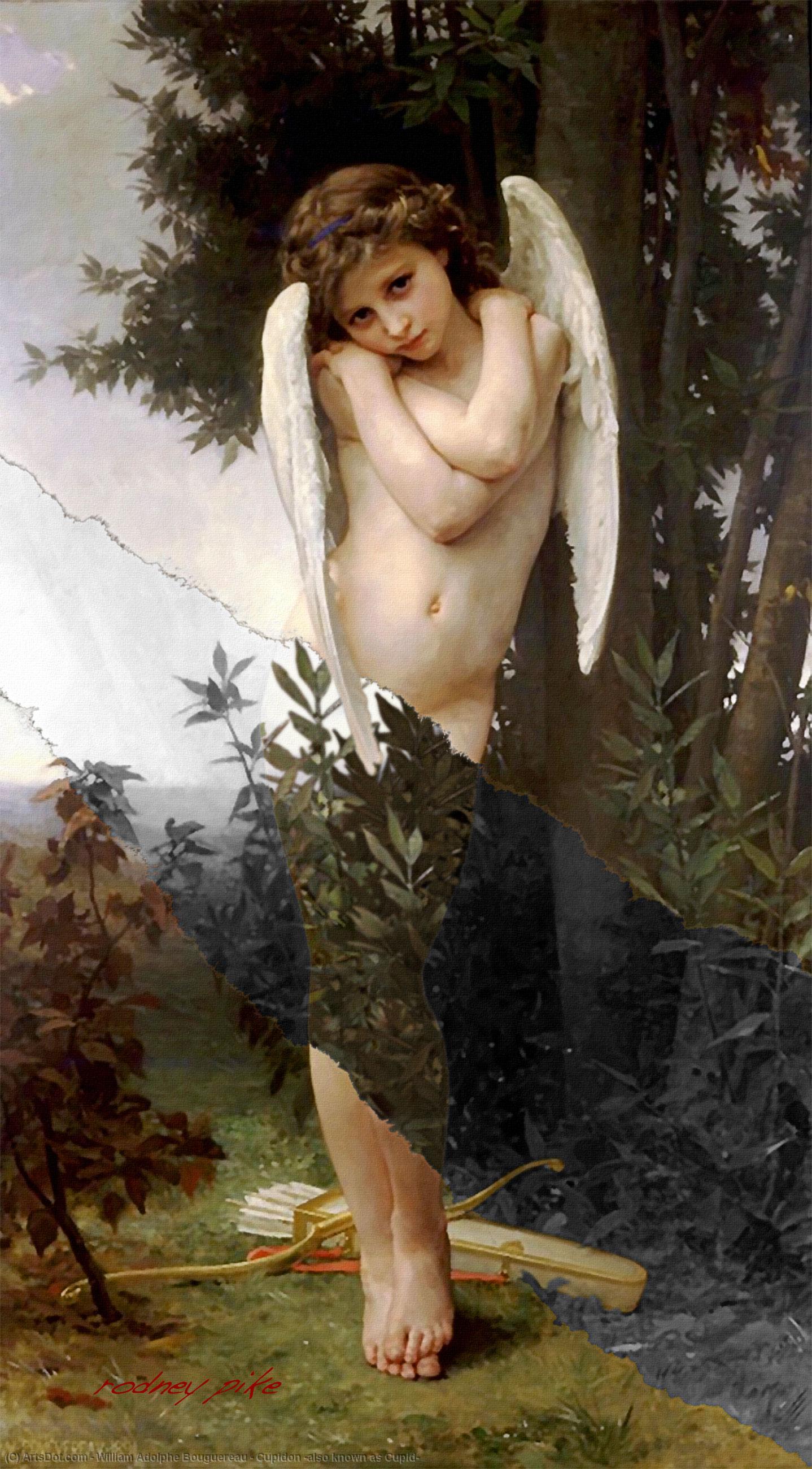 Wikioo.org - The Encyclopedia of Fine Arts - Painting, Artwork by William Adolphe Bouguereau - Cupidon (also known as Cupid)