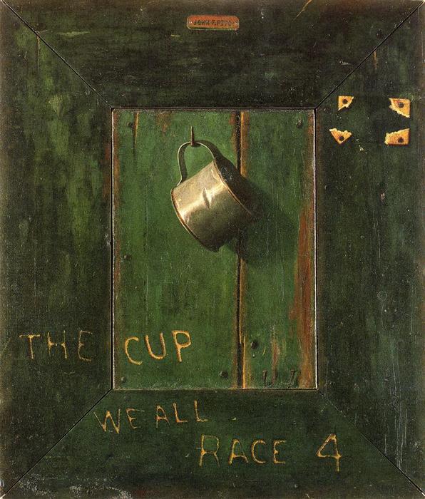 Wikioo.org - The Encyclopedia of Fine Arts - Painting, Artwork by John Frederick Peto - The Cup We All Race 4