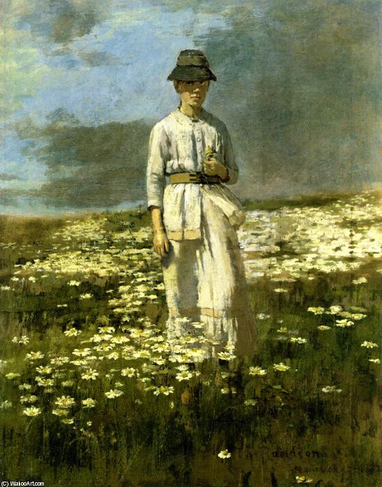Wikioo.org - The Encyclopedia of Fine Arts - Painting, Artwork by Theodore Robinson - Daisy Field, Nantucket