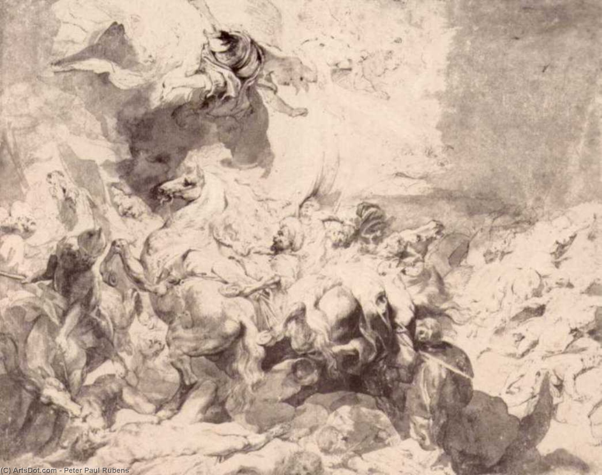 WikiOO.org - אנציקלופדיה לאמנויות יפות - ציור, יצירות אמנות Peter Paul Rubens - The Damage of Sennaherib