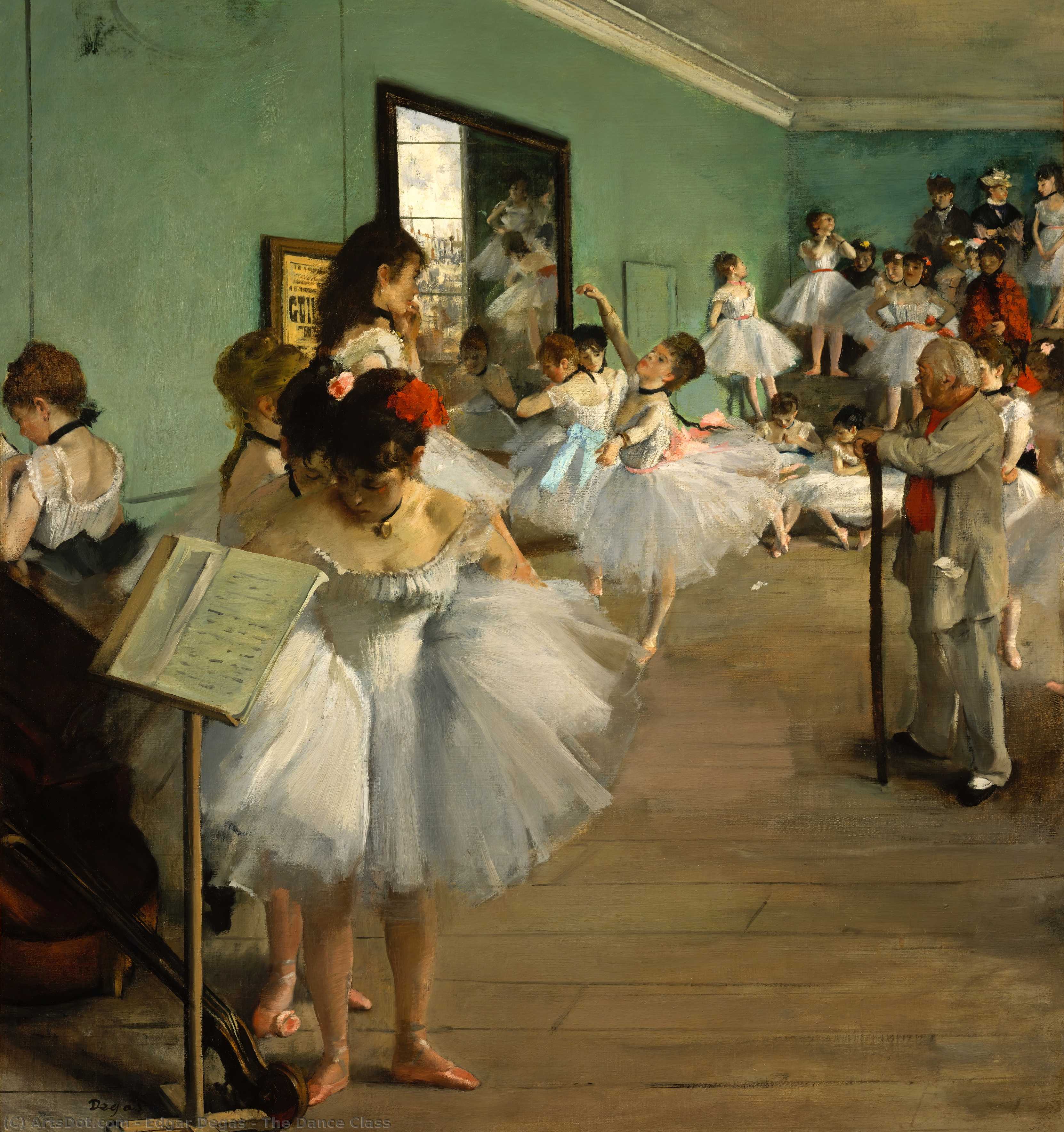WikiOO.org - Güzel Sanatlar Ansiklopedisi - Resim, Resimler Edgar Degas - The Dance Class