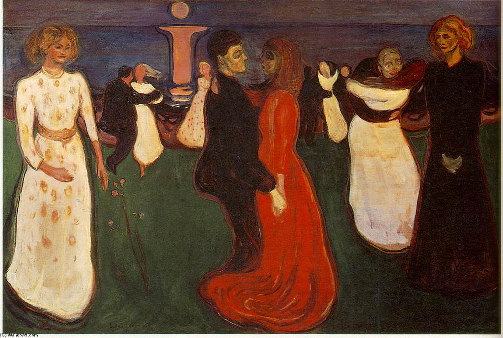 Wikioo.org - Encyklopedia Sztuk Pięknych - Malarstwo, Grafika Edvard Munch - Dance Of Life