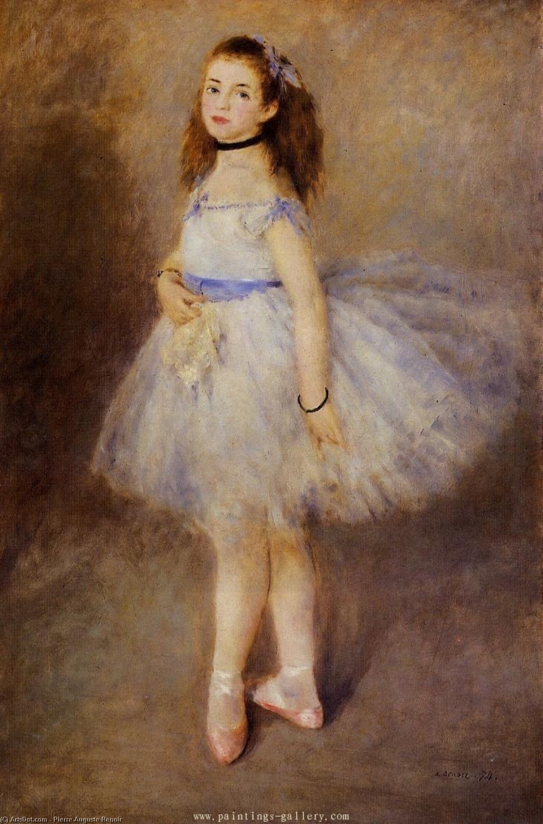 WikiOO.org - دایره المعارف هنرهای زیبا - نقاشی، آثار هنری Pierre-Auguste Renoir - Dancer
