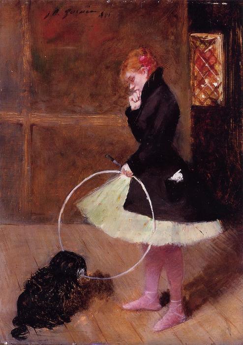 Wikioo.org - The Encyclopedia of Fine Arts - Painting, Artwork by Jean Louis Forain - Dancer with a Hoop