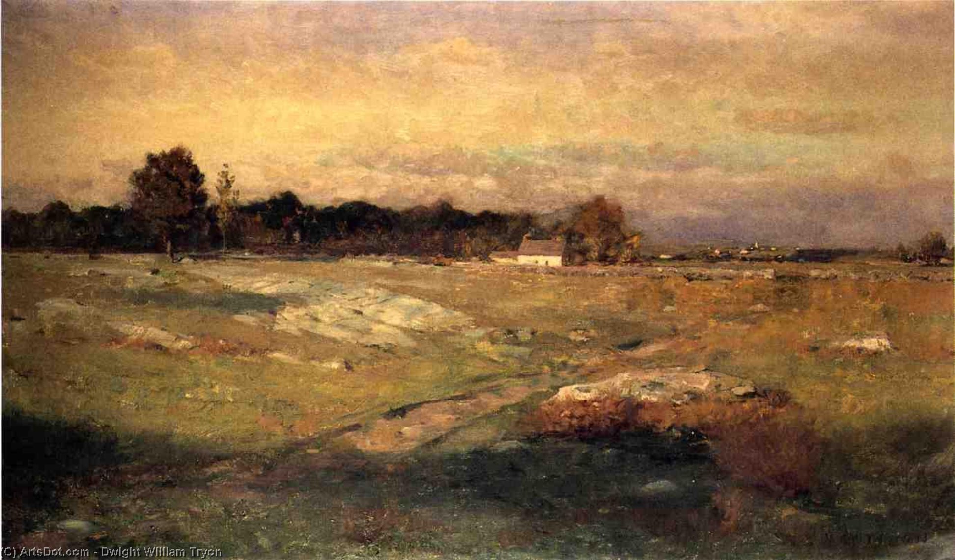 Wikioo.org - The Encyclopedia of Fine Arts - Painting, Artwork by Dwight William Tryon - Dartmouth Moorlands
