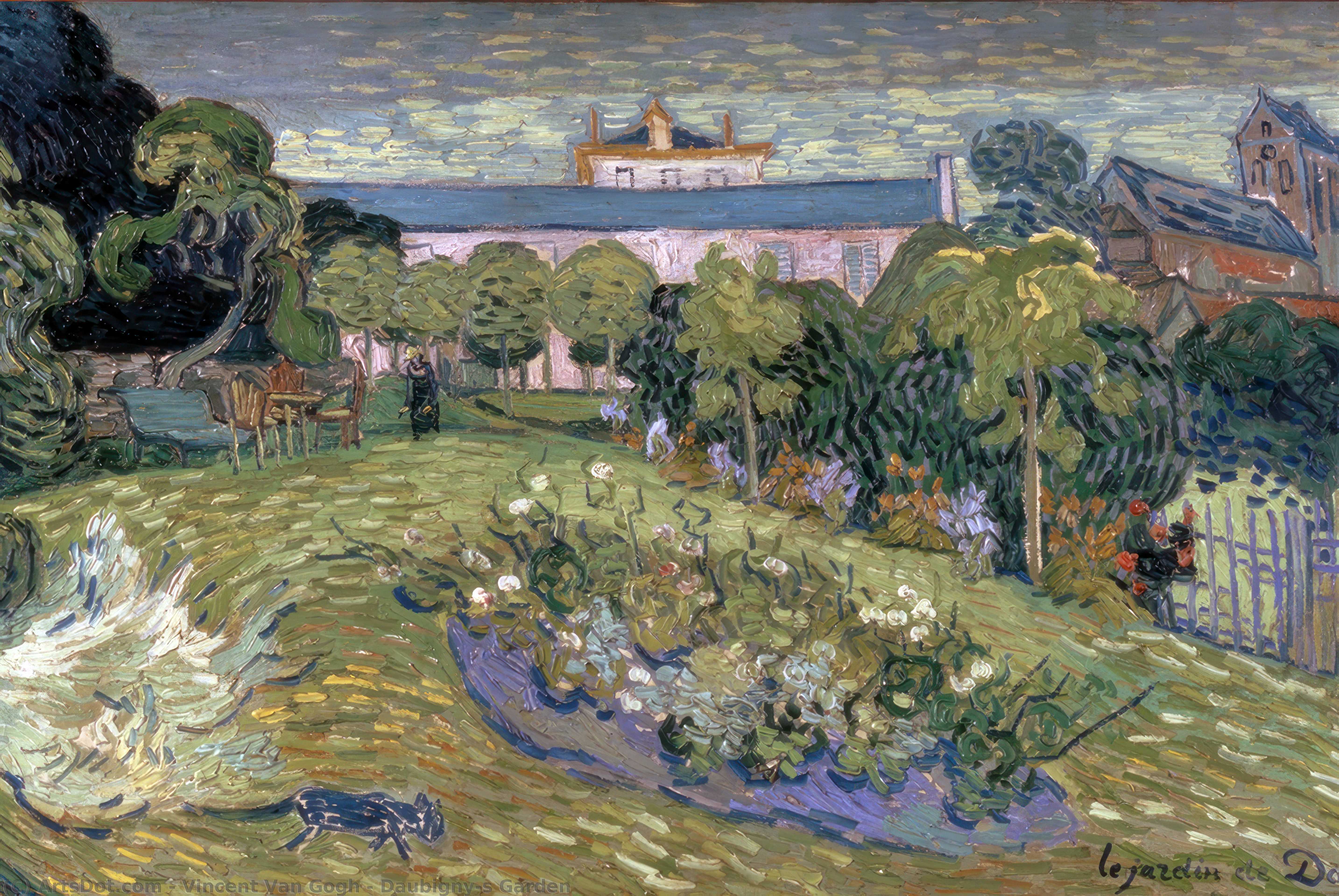 Wikioo.org - The Encyclopedia of Fine Arts - Painting, Artwork by Vincent Van Gogh - Daubigny's Garden