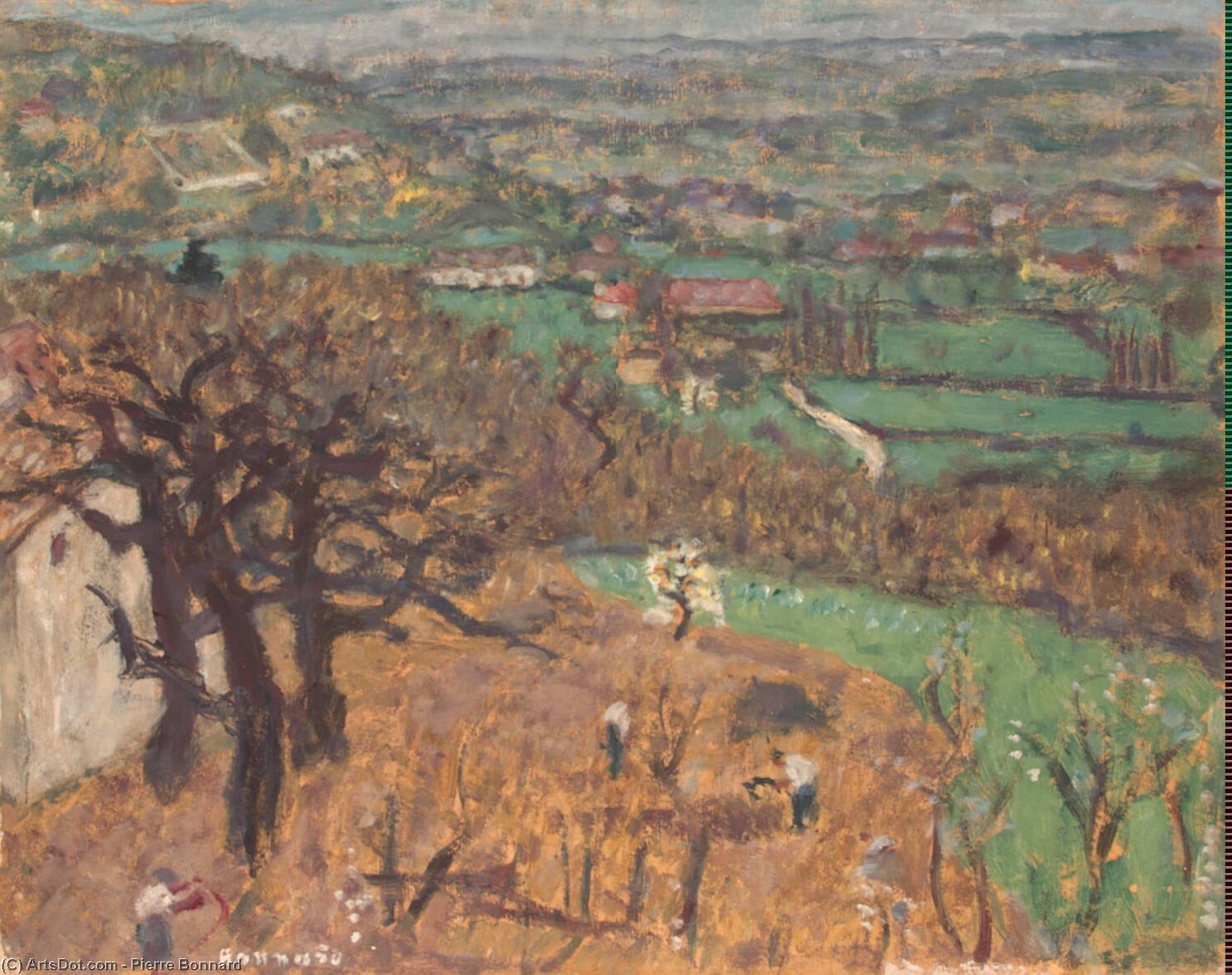 Wikioo.org - The Encyclopedia of Fine Arts - Painting, Artwork by Pierre Bonnard - Dauphine Landscape