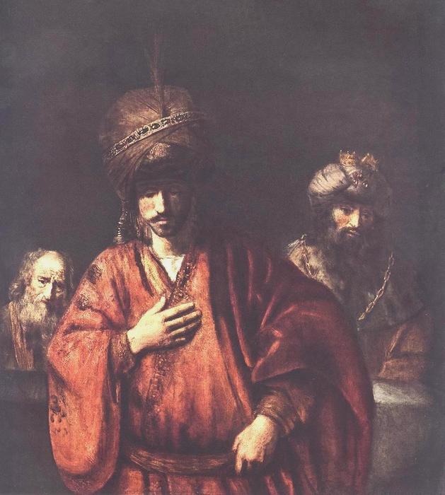 WikiOO.org - Εγκυκλοπαίδεια Καλών Τεχνών - Ζωγραφική, έργα τέχνης Rembrandt Van Rijn - David and Uriah