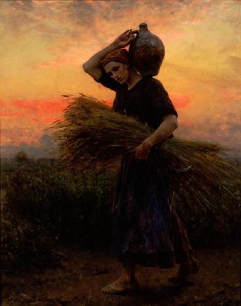 Wikioo.org - The Encyclopedia of Fine Arts - Painting, Artwork by Jules Adolphe Aimé Louis Breton - Dawn