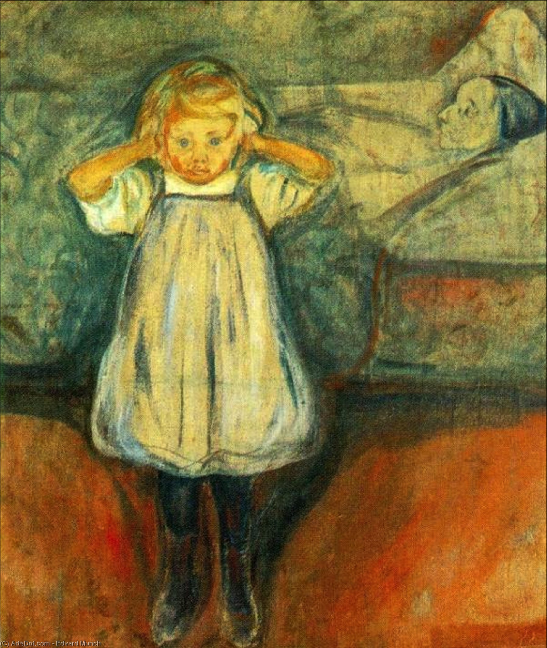 Wikioo.org - Die Enzyklopädie bildender Kunst - Malerei, Kunstwerk von Edvard Munch - der tote mutter