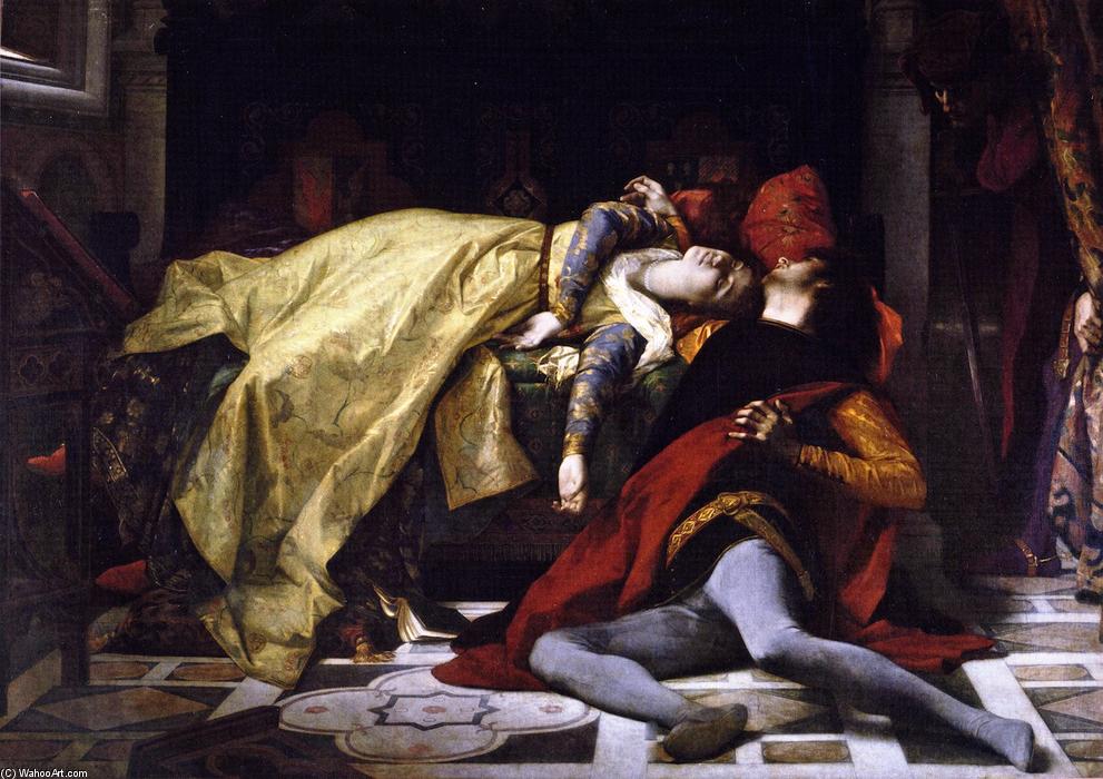 Wikioo.org - The Encyclopedia of Fine Arts - Painting, Artwork by Alexandre Cabanel - Death of Francesca da Rimini and Paolo Malatesta