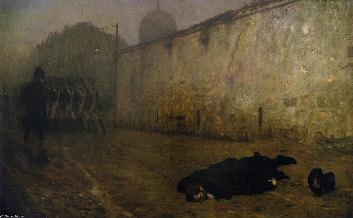 Wikioo.org - The Encyclopedia of Fine Arts - Painting, Artwork by Jean Léon Gérôme - The Death of Marshal Ney