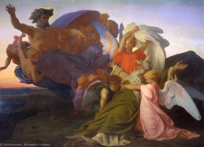 WikiOO.org - 百科事典 - 絵画、アートワーク Alexandre Cabanel - 死 の モーセ