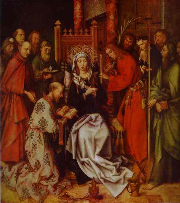 WikiOO.org - Enciklopedija likovnih umjetnosti - Slikarstvo, umjetnička djela Hans Holbein The Elder - Death of the Virgin