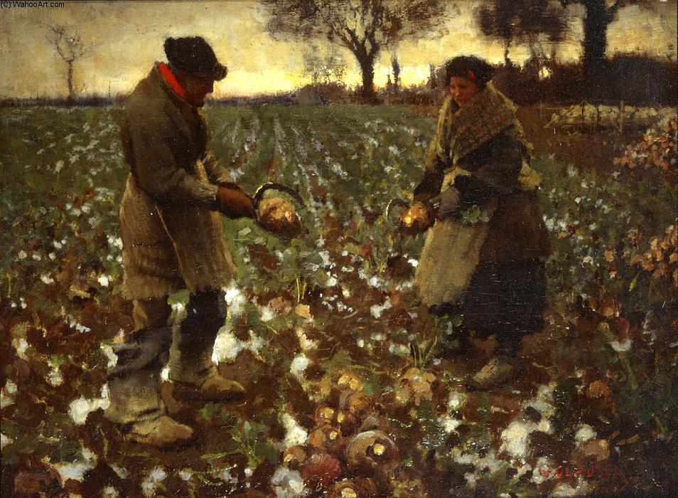 Wikioo.org - The Encyclopedia of Fine Arts - Painting, Artwork by George Clausen - December