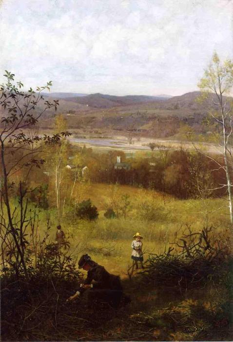 Wikioo.org - The Encyclopedia of Fine Arts - Painting, Artwork by James Wells Champney - Deerfield Valley