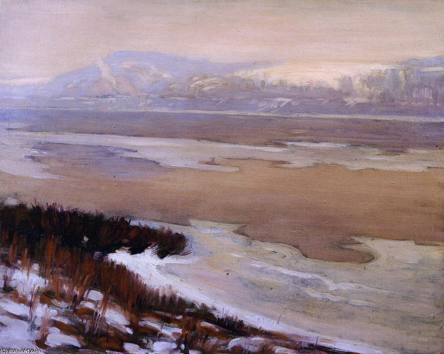 Wikioo.org - The Encyclopedia of Fine Arts - Painting, Artwork by Charles Rosen - The Delaware Thawing