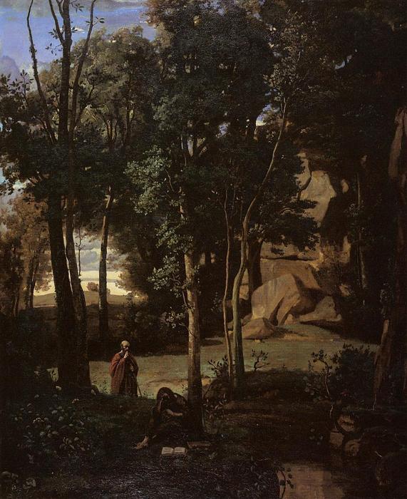 Wikioo.org - The Encyclopedia of Fine Arts - Painting, Artwork by Jean Baptiste Camille Corot - Democritus and the Abderites