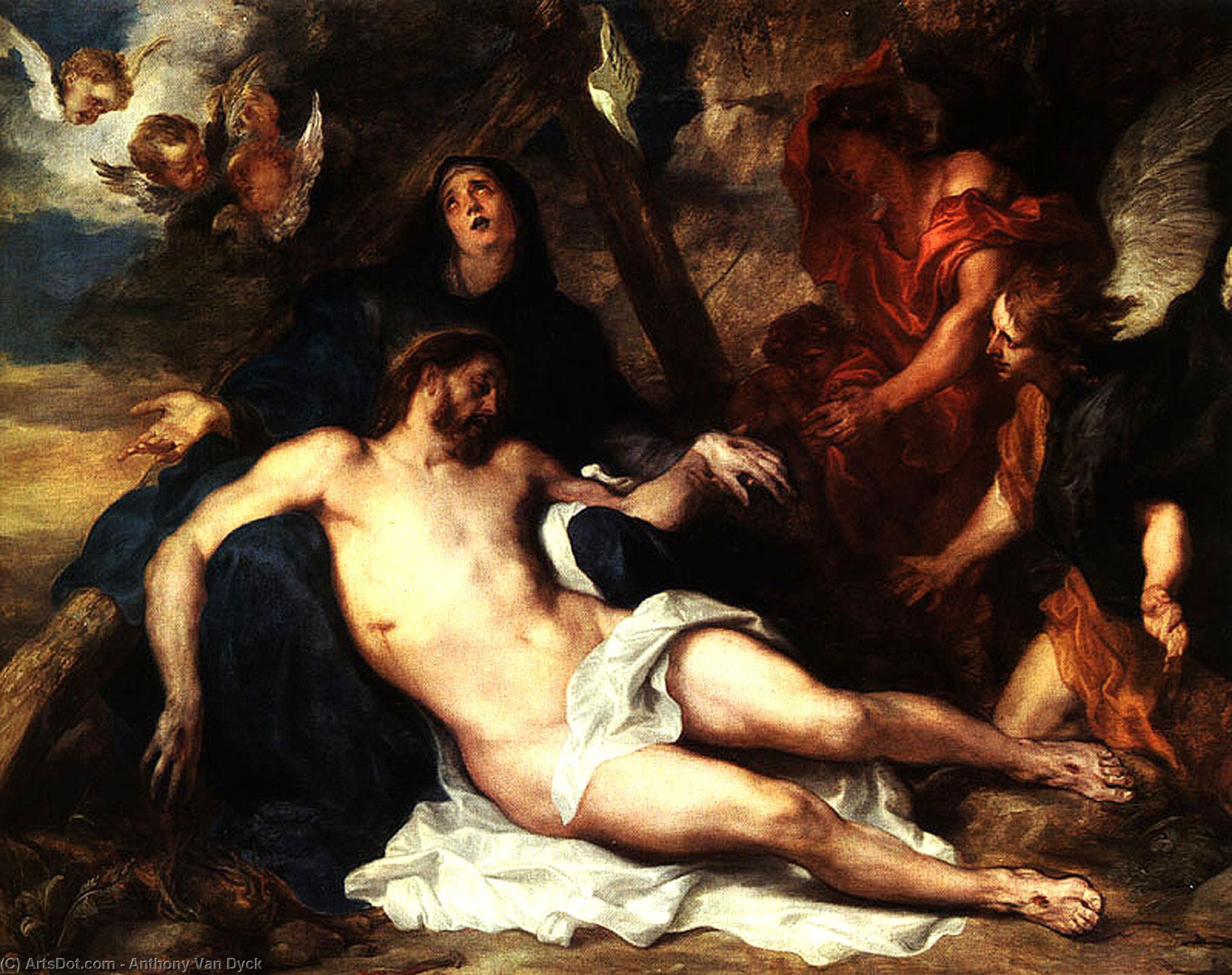 Wikioo.org - The Encyclopedia of Fine Arts - Painting, Artwork by Anthony Van Dyck - Deposition