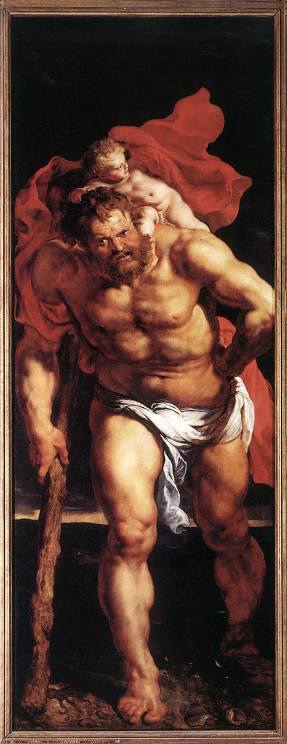 WikiOO.org - Энциклопедия изобразительного искусства - Живопись, Картины  Peter Paul Rubens - Снятие с креста снаружи  оставленные