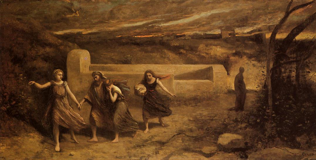 Wikioo.org - The Encyclopedia of Fine Arts - Painting, Artwork by Jean Baptiste Camille Corot - The Destruction of Sodom