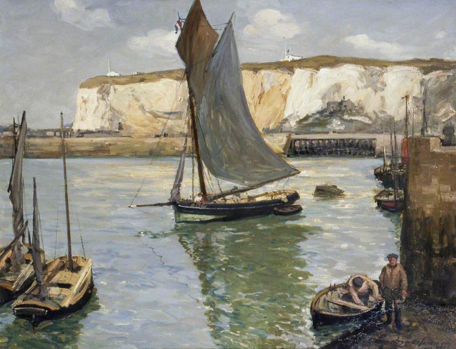 Wikioo.org - The Encyclopedia of Fine Arts - Painting, Artwork by Alexander Jamieson - Dieppe Cliffs, France