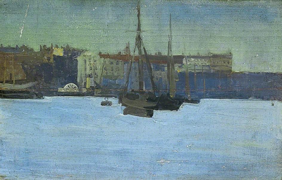 Wikioo.org - The Encyclopedia of Fine Arts - Painting, Artwork by Walter Richard Sickert - Dieppe Harbour, France