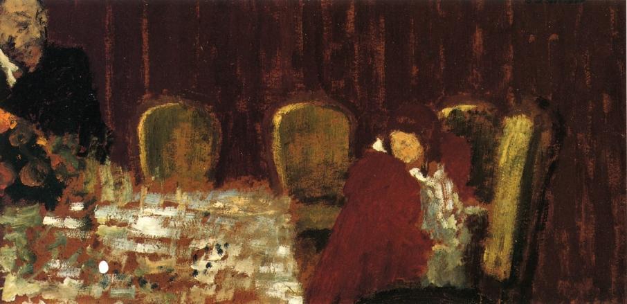 WikiOO.org - Encyclopedia of Fine Arts - Målning, konstverk Jean Edouard Vuillard - The Dining Room