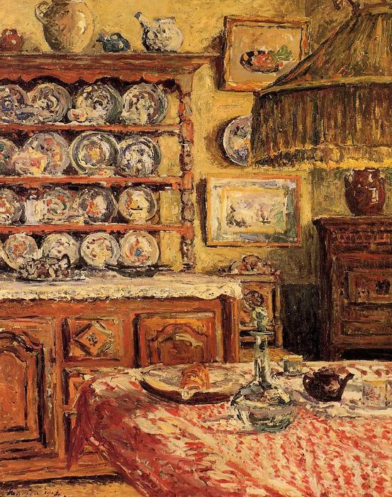 Wikioo.org - The Encyclopedia of Fine Arts - Painting, Artwork by Maxime Emile Louis Maufra - The Dining Room after Lunch