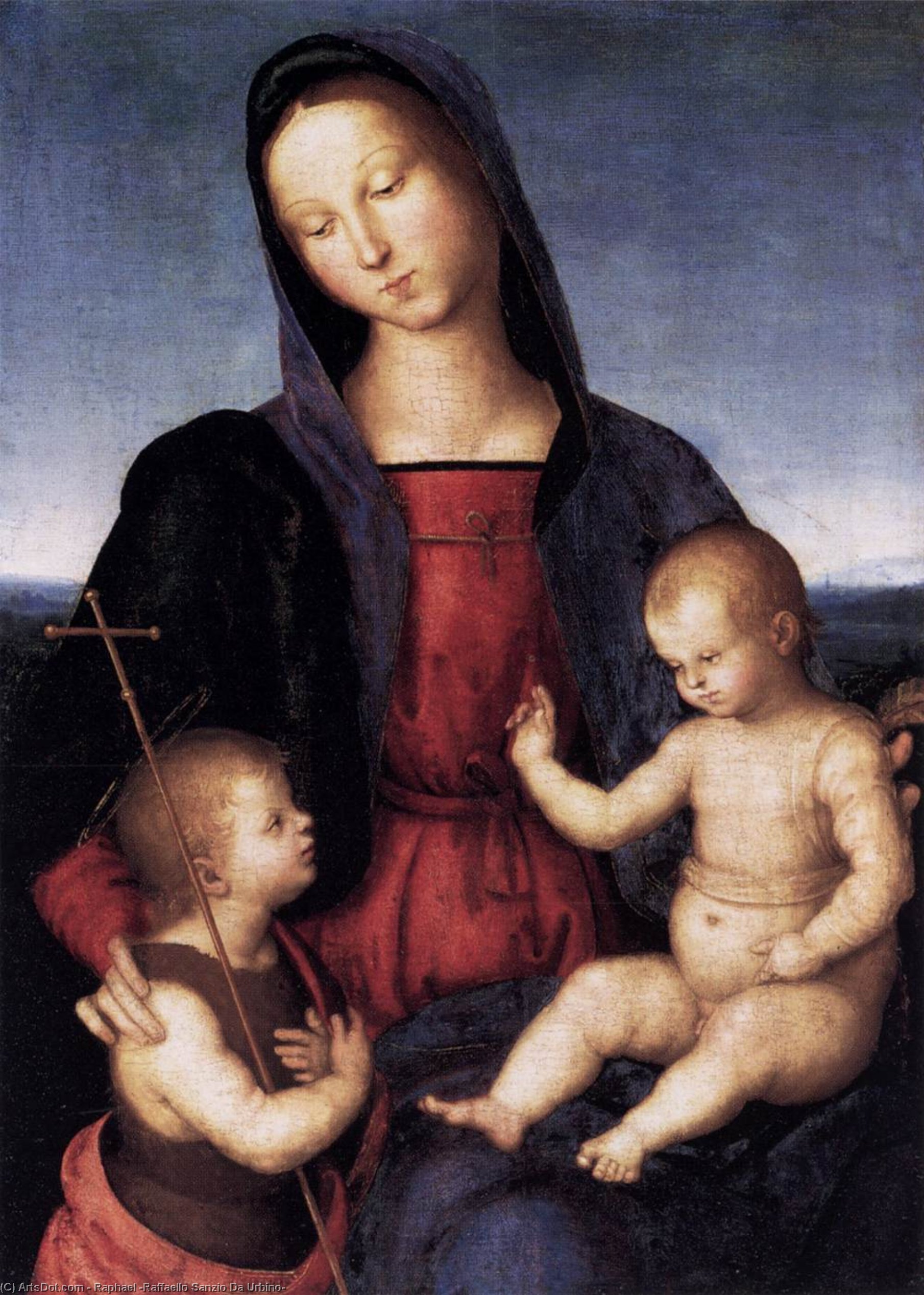 WikiOO.org - Güzel Sanatlar Ansiklopedisi - Resim, Resimler Raphael (Raffaello Sanzio Da Urbino) - Diotalevi Madonna