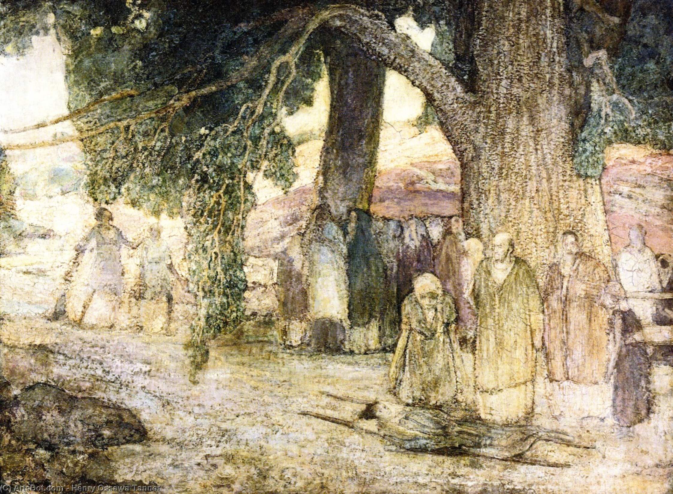 Wikioo.org - The Encyclopedia of Fine Arts - Painting, Artwork by Henry Ossawa Tanner - Disciples Healing the Sick