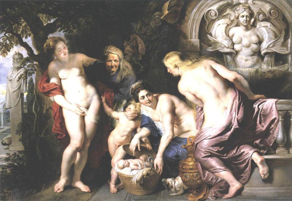Wikioo.org - The Encyclopedia of Fine Arts - Painting, Artwork by Peter Paul Rubens - The Discovery of the Child Erichthonius