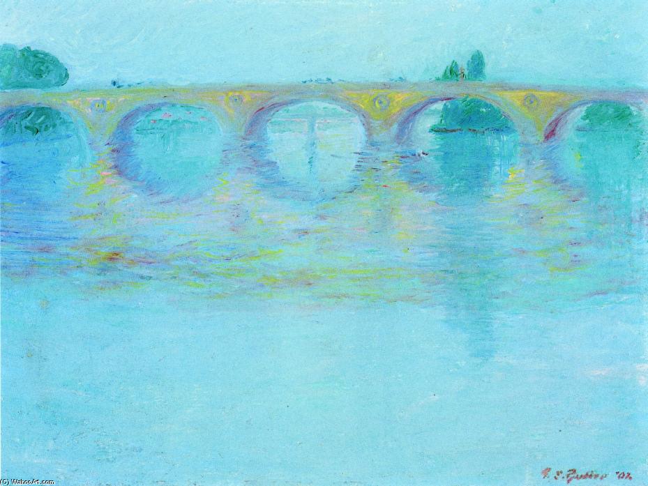 Wikioo.org - The Encyclopedia of Fine Arts - Painting, Artwork by Theodore Earl Butler - Distant Bridge
