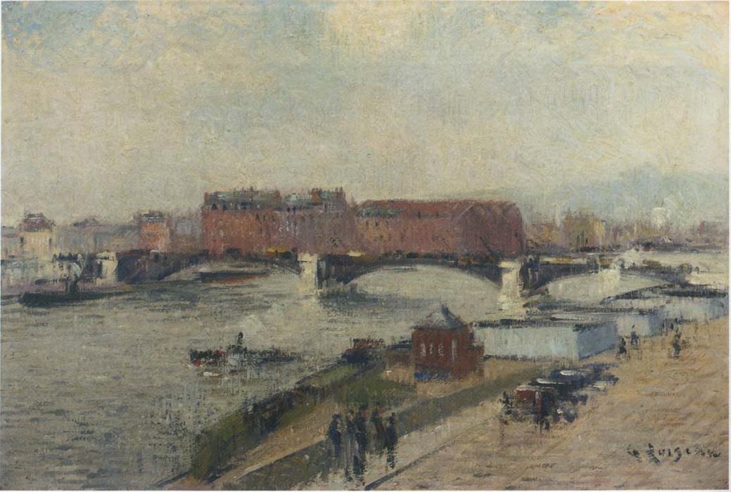 Wikioo.org - The Encyclopedia of Fine Arts - Painting, Artwork by Gustave Loiseau - Docks in Rouen