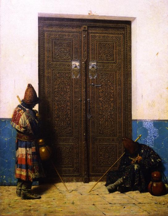 Wikioo.org - The Encyclopedia of Fine Arts - Painting, Artwork by Vasily Vasilevich Vereshchagin - The Doors of the Mosque