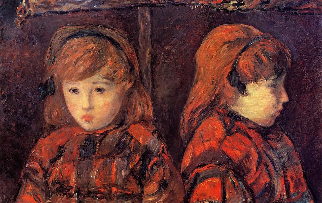 WikiOO.org – 美術百科全書 - 繪畫，作品 Paul Gauguin - 双人肖像，年轻的女孩（小姐Lafuite？）